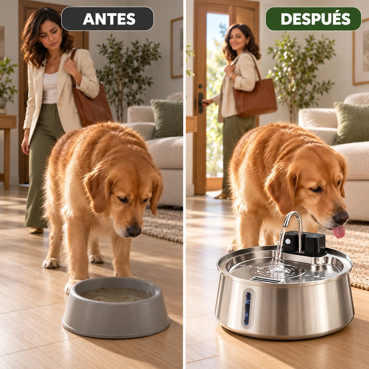 Fauna Fresh | Fuente de agua inalámbrica para mascotas 4 L