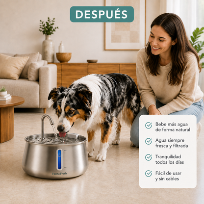 AquaVita™ 4L | Fuente Inalámbrica de Agua para Perros